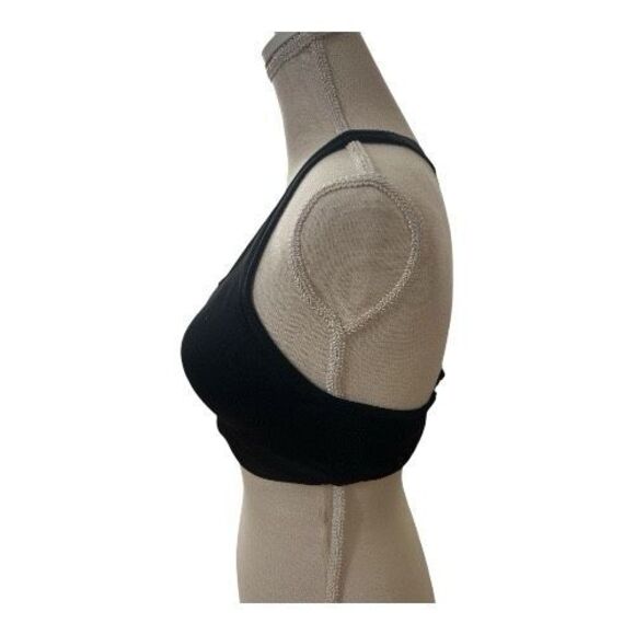 Victoria's Secret Pink Sport Bra M Ultimate Lightly Lined Black Back Closure - Picture 4 of 14